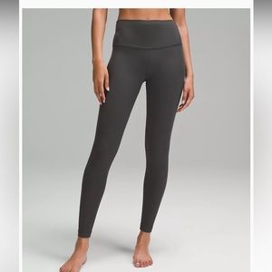 lululemon Align Ribbed High-Rise Pant 28" in graphite gray womens size 8